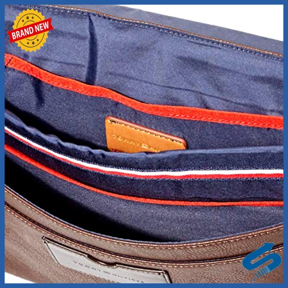 Men\'s Messenger Bag with Adjustable Strap, 2 Compartments, Durable Polyester